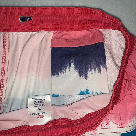Mens Vineyard Vines Tie Dye Chappy Swim Trunks Size Medium - Picture 5 of 10